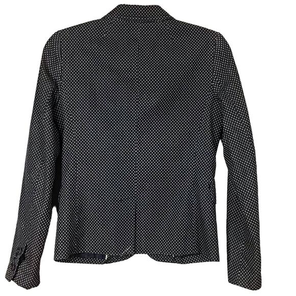 J. Crew Classic Schoolboy Blazer Jacket Fitted Tailored Indigo Blue Dot Cream 0 - Picture 11 of 13